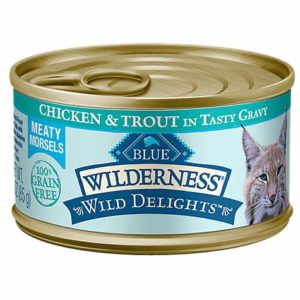 Blue Buffalo Blue Wilderness Wild Delights Chicken & Trout Morsels in Gravy