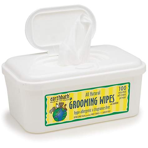 Earthbath All Natural Hypo-Allergenic and Fragrance Free Grooming Wipes
