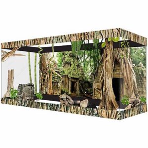 Habitat Wraps Jungle Ruins Reusable Glass Tank Background