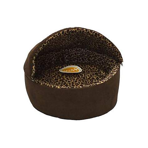 Best Cat Bed for Older Cats K&H Mocha Leopard Thermo-Kitty Bed Deluxe Heated Cat Bed