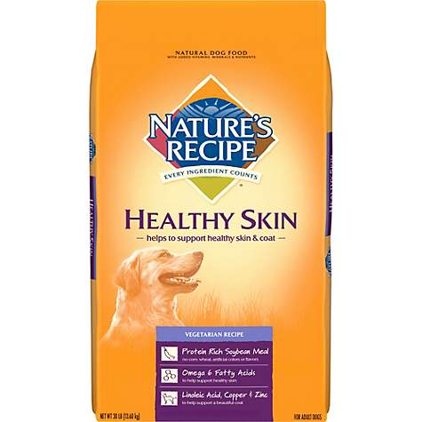 Nature's Recipe Healthy Skin Vegetarian Recipe Adult Dog Food, 30 lbs.