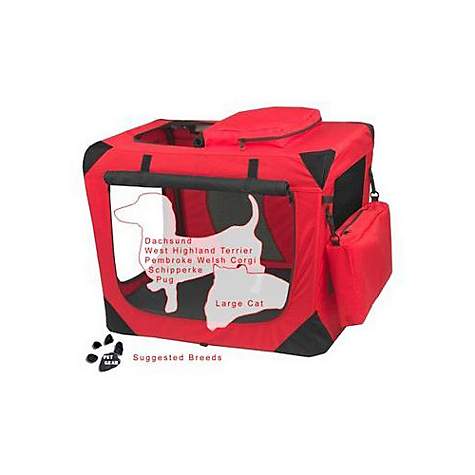 Pet Gear Deluxe Red Poppy Generation II Soft Crate