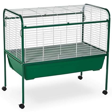 Prevue Hendryx Green & White Small Animal Cage with Stand