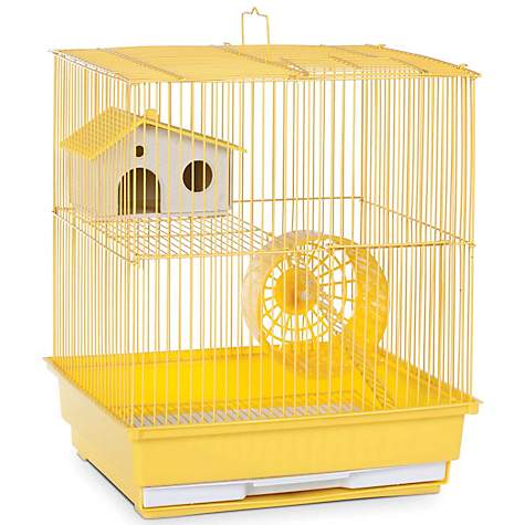 Prevue Hendryx Two Story Yellow Small Animal Cage