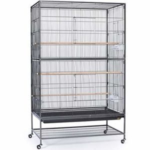 Prevue Pet Products Extra Large Wrought Iron Flight Cage Black Hammertone F050