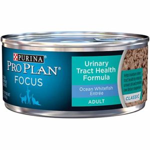 Purina Pro Plan Focus Adult Urinary Tract Health Formula Ocean Whitefish Entree Classic Wet Cat Food, 5.5 oz., Case of 24