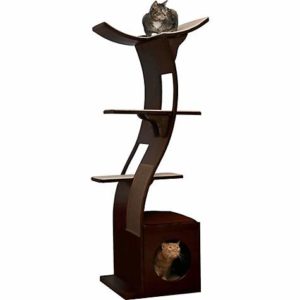 The Refined Feline Lotus Tower Cat Tree