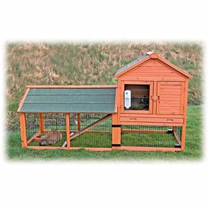 Trixie Natura Two Story Wheeled Rabbit Hutch with Run