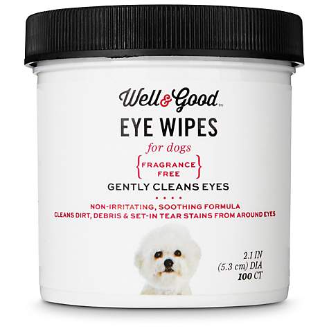 Well & Good Dog Eye Wipes, Pack of 100 wipes