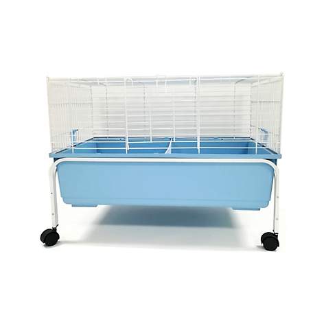 YML Indoor Blue Rabbit Cage With Stand