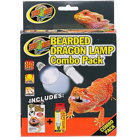 Zoo Med Bearded Dragon Lamp Combo Pack, Pack of 2 bulbs